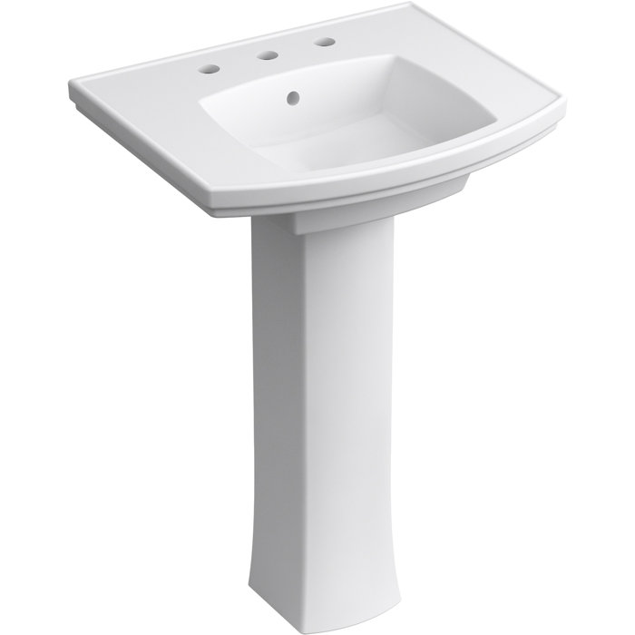 Kohler Kelston Pedestal Bathroom Sink & Reviews Wayfair